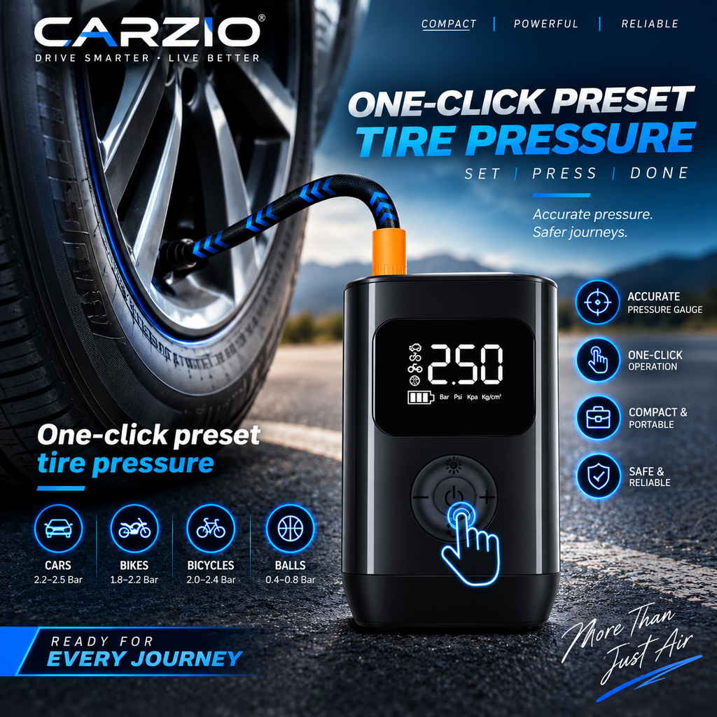 CARZIO AirPulse™ 150 PSI Portable Air Compressor