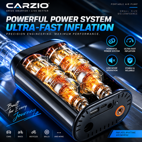 CARZIO AirPulse™ 150 PSI Portable Air Compressor
